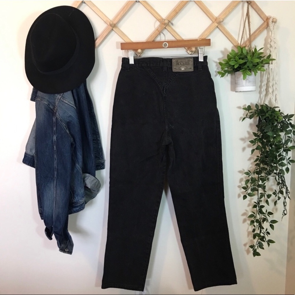 Vintage | Rockies Black High Waisted Mom Jean - Picture 7 of 8